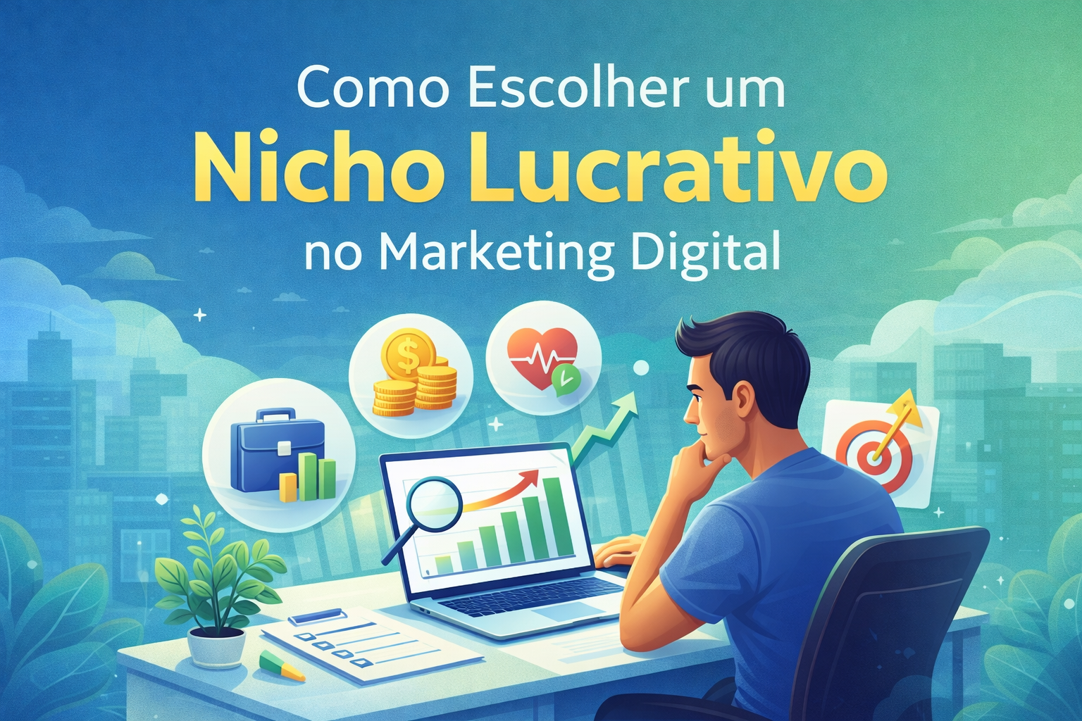 Como Escolher um Nicho Lucrativo no Marketing Digital (Guia Completo para Iniciantes)