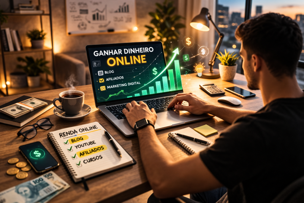 como ganhar dinheiro na internet sendo iniciante
