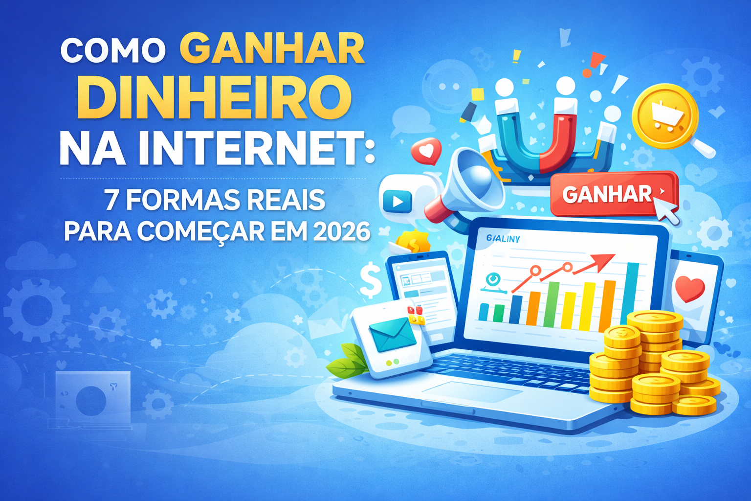Como Ganhar Dinheiro na Internet: 7 Formas Reais Para Começar em 2026