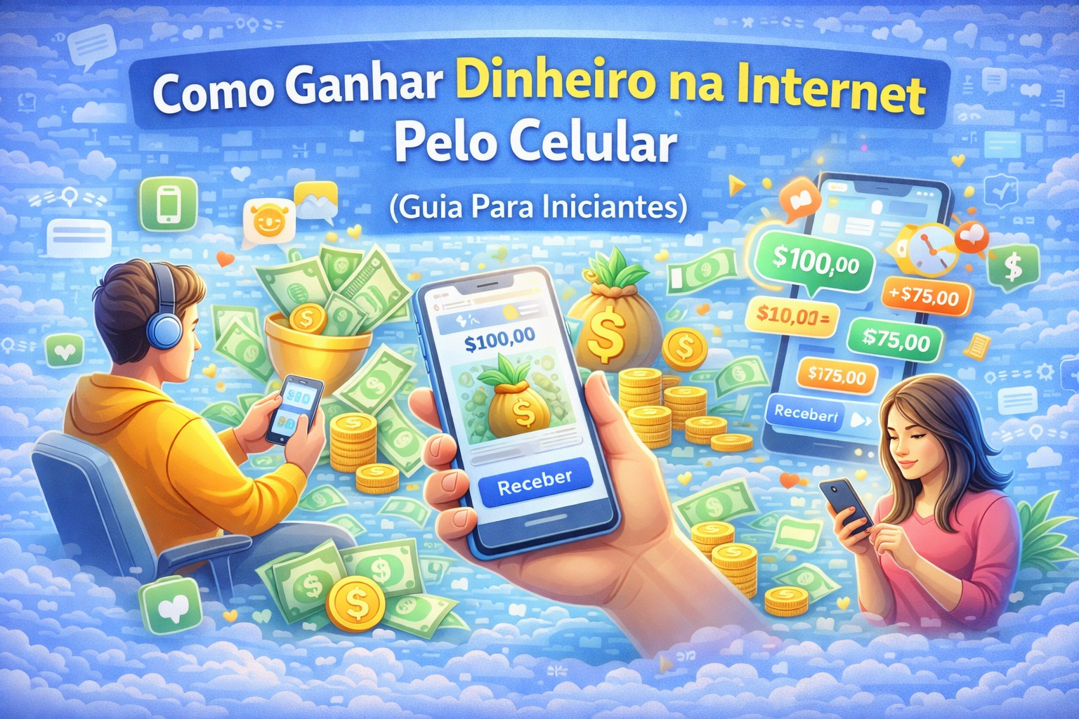 Como Ganhar Dinheiro na Internet Pelo Celular (Guia Para Iniciantes)