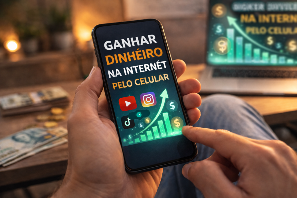 como ganhar dinheiro na internet pelo celular
